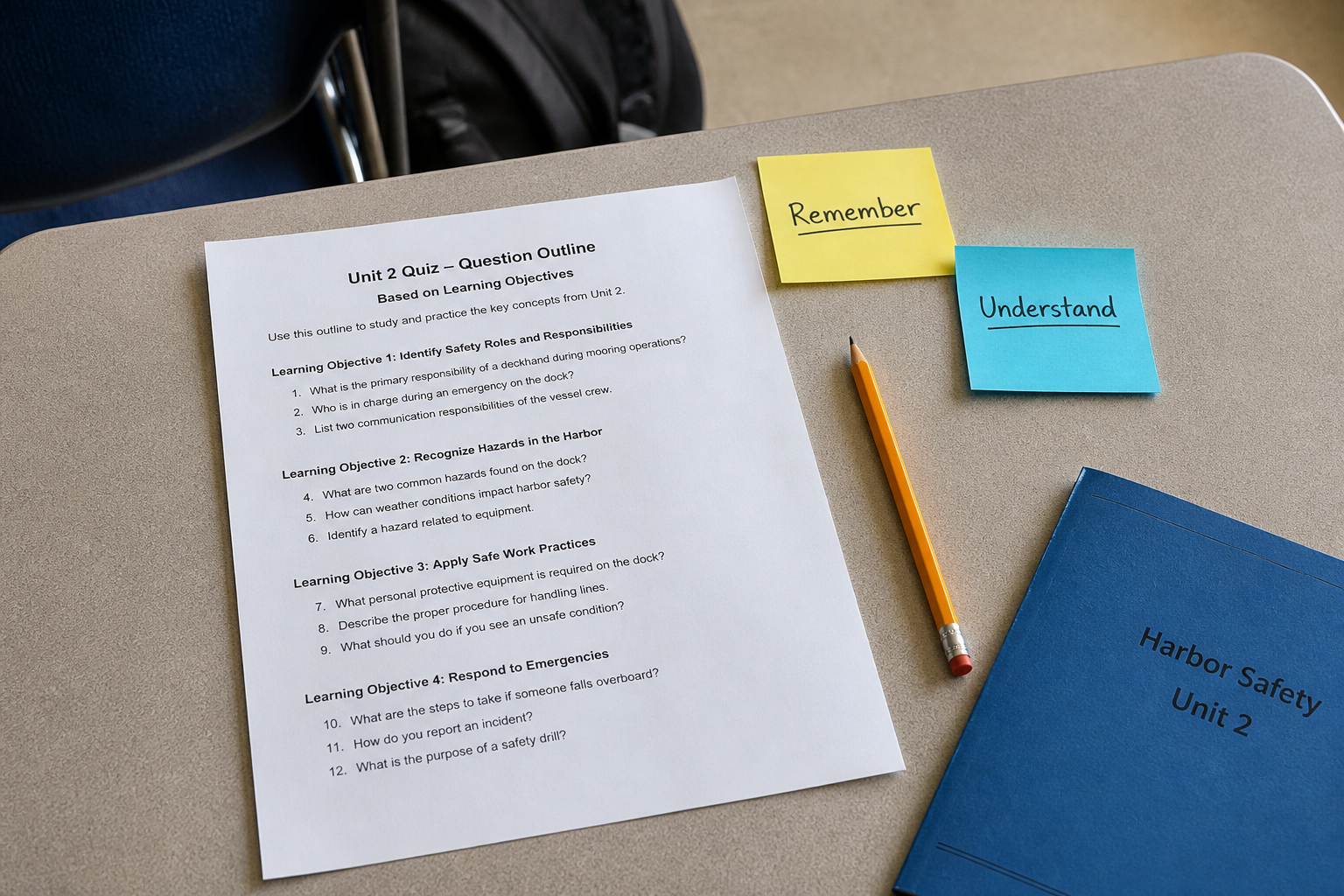 Moodle Quiz Question Outline from Learning Objective List (No Exam Dump, Not Grading Advice) - Result