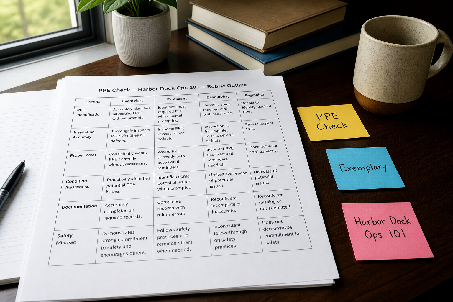 How to Use Brightspace Rubric Outline from Outcome Inventory (No Invented Scores)