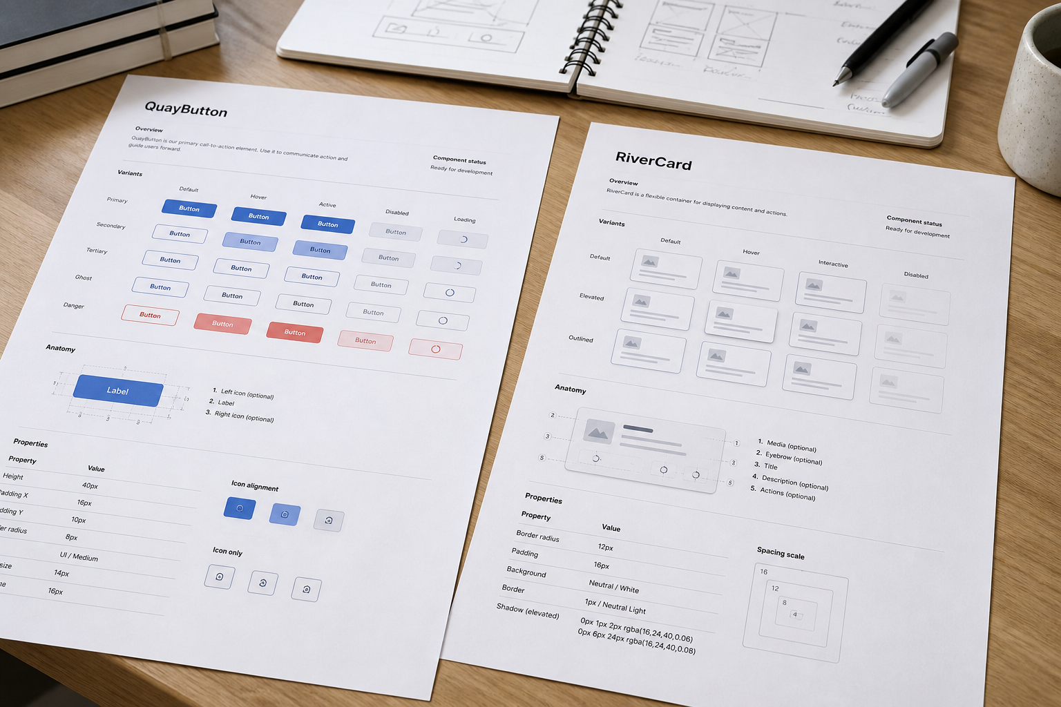 How to Use Adobe XD Component Spec Map from Library Inventory (No Invented Tokens)