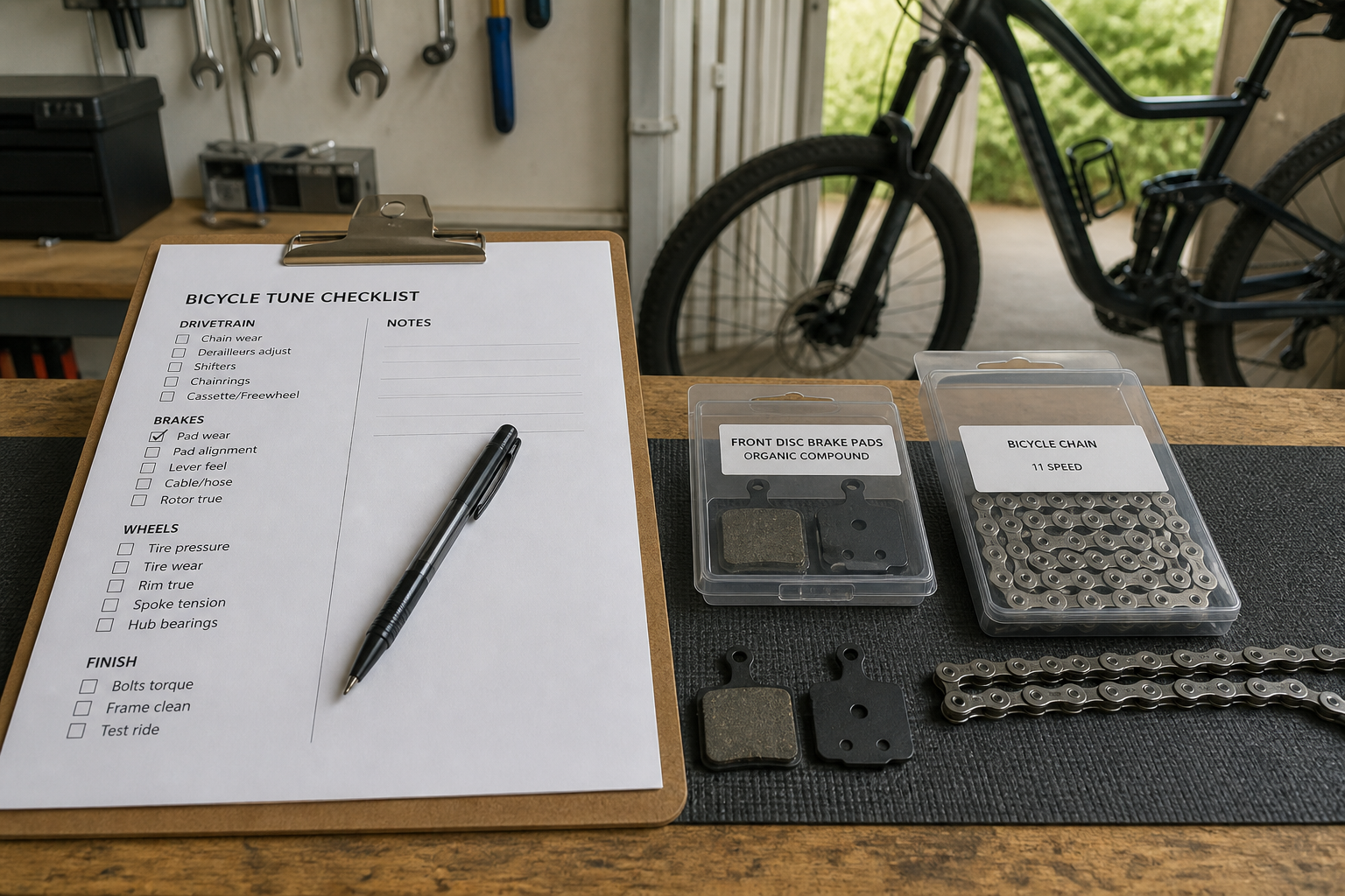 Home Bike Tune Checklist from Parts Inventory (Not Medical Advice) - Result
