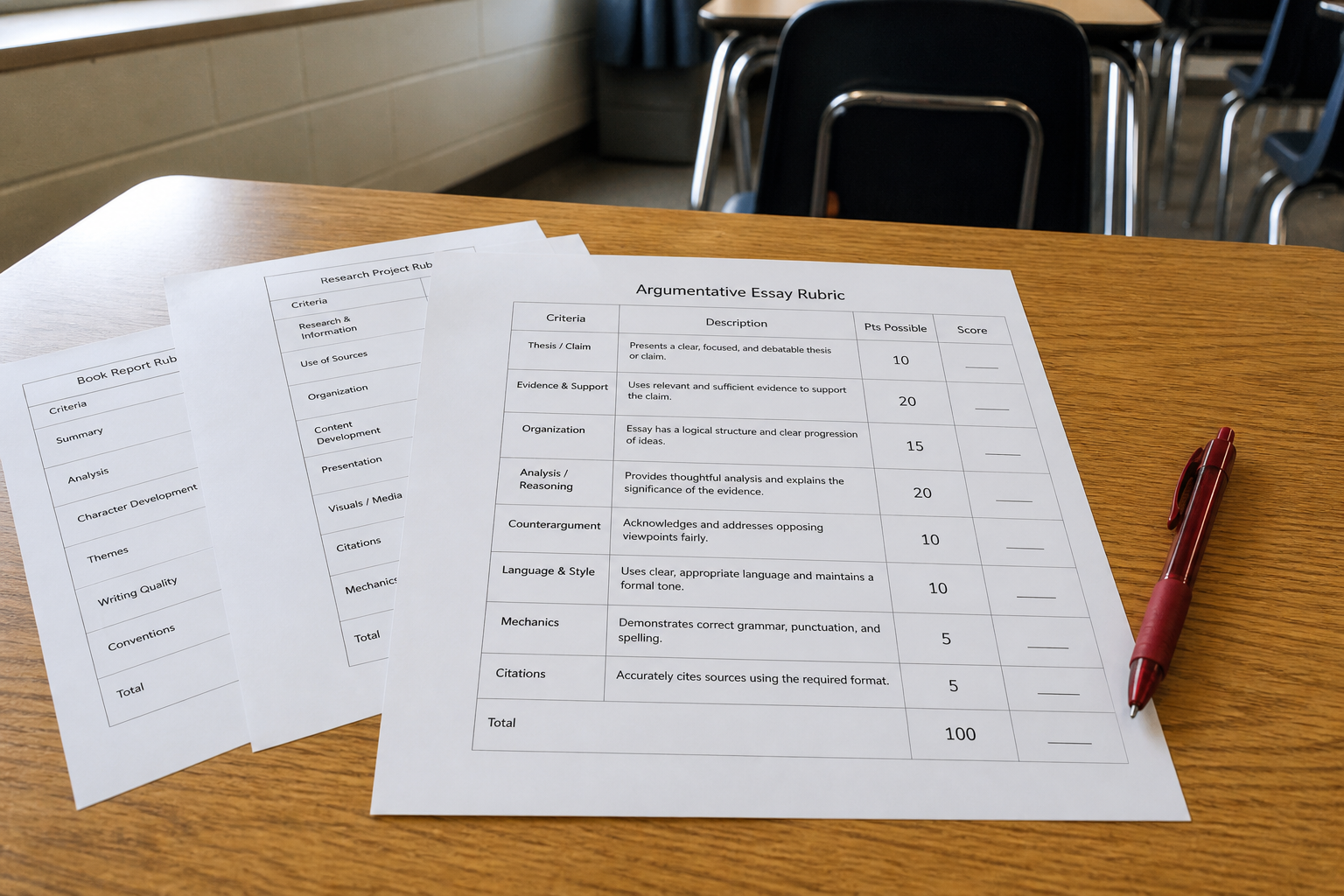 Schoology Rubric Outline from Outcome Inventory (No Invented Scores) - Result