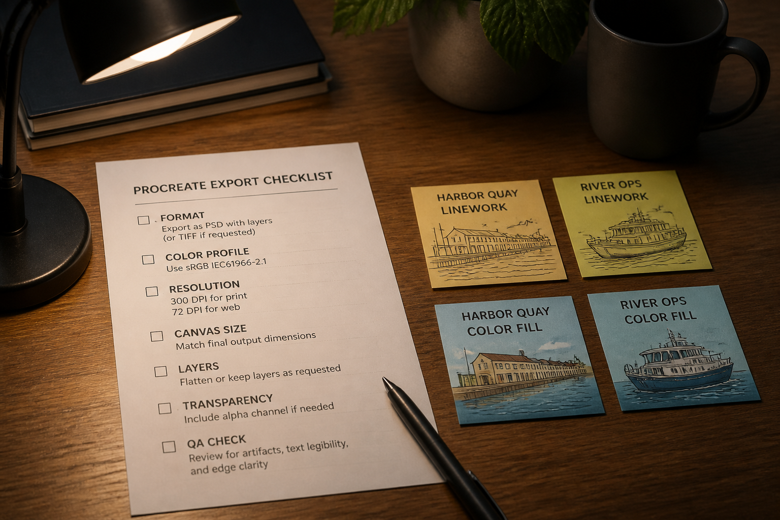 How to Use Procreate Export Checklist from Layer Inventory (No Invented Brushes)