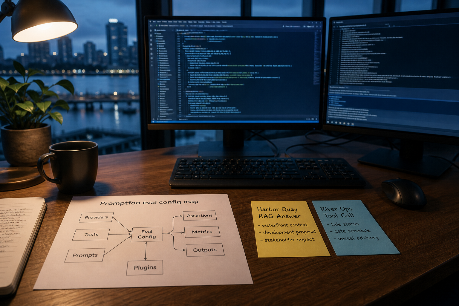 How to Use Promptfoo Eval Config Map from Dataset Inventory (No Invented Scores)