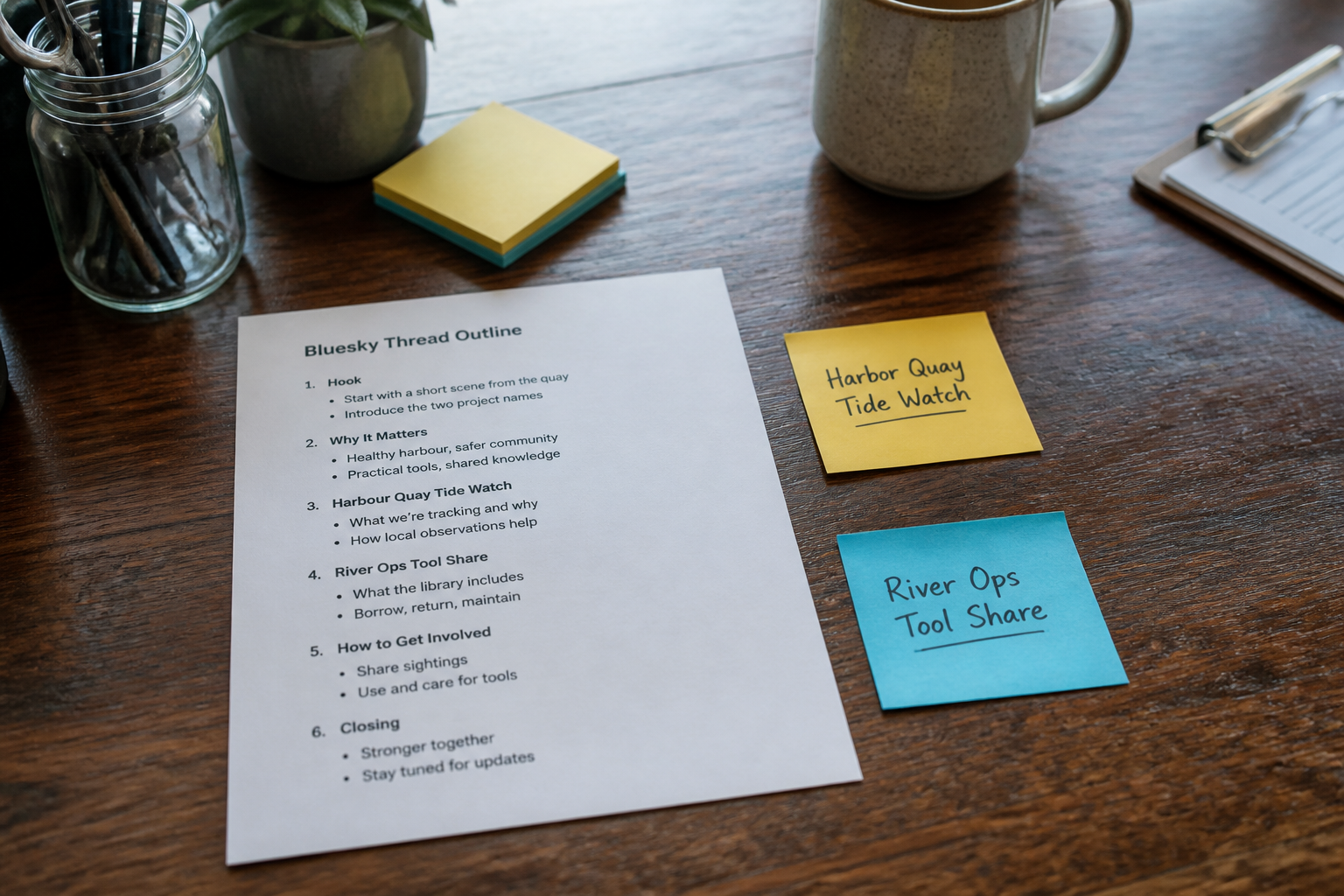 How to Use Bluesky Thread Outline from Topic Inventory (Not Captions; No Invented Likes)