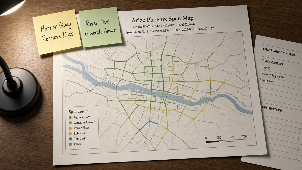 How to Use Arize Phoenix Span Map from Trace Inventory (No Invented Scores)