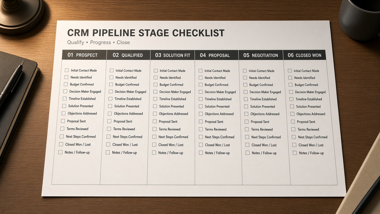 Folk CRM Pipeline Stage Checklist from Pipeline Inventory (No Invented Win Rates) - Result