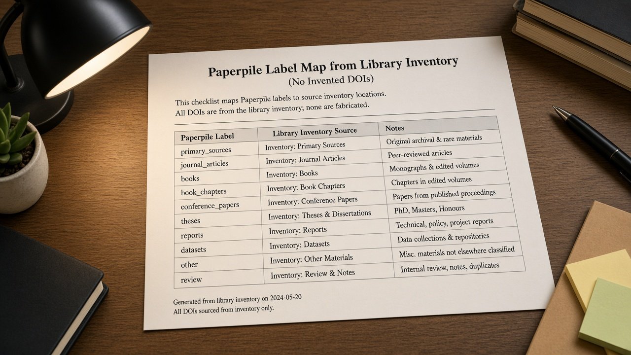 Paperpile Label Map from Library Inventory (No Invented DOIs) - Result