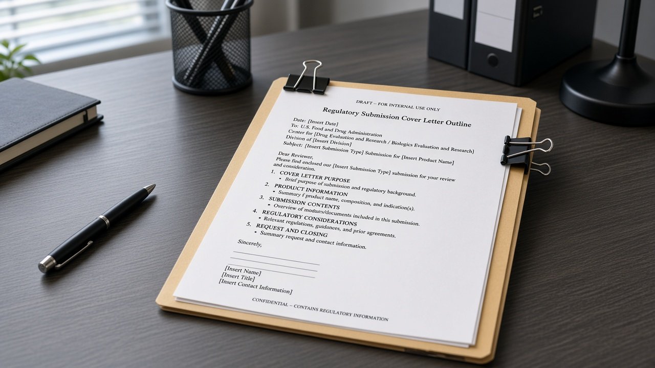 FDA 510(k) Cover Letter Outline from Device Inventory (No Invented Clearance Numbers) - Result