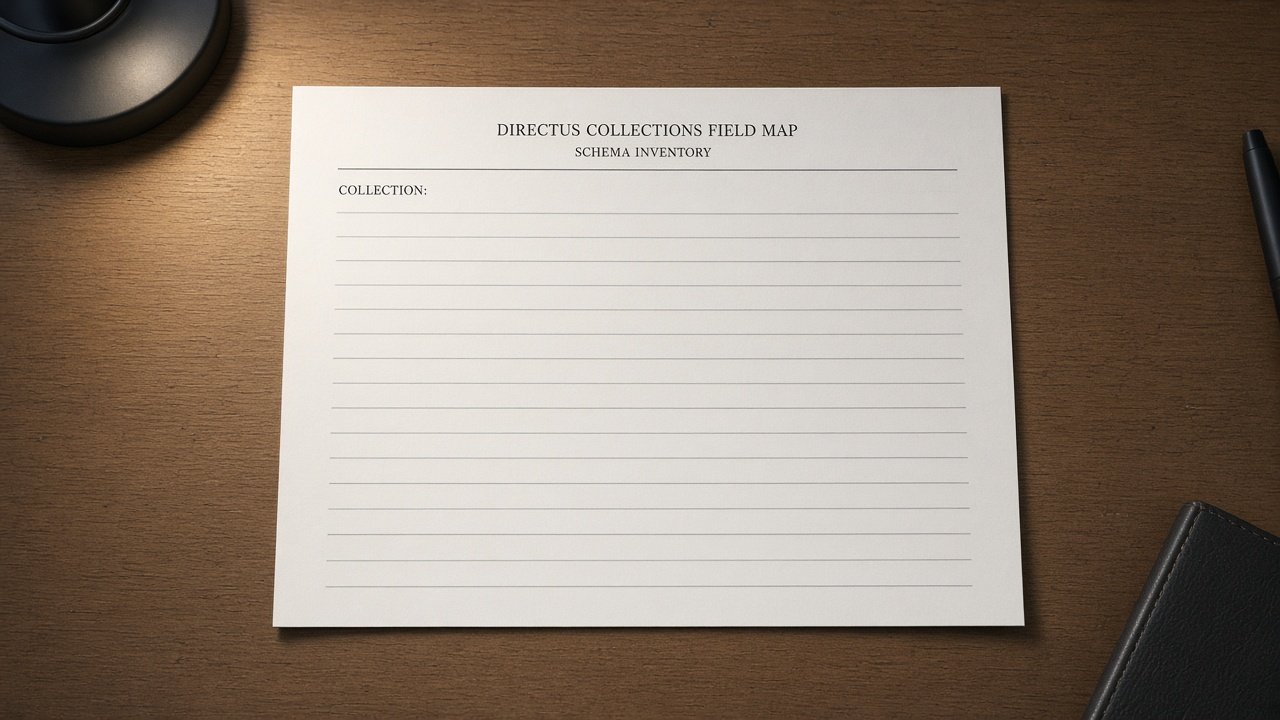Directus Collections Field Map from Schema Inventory (No Invented Record Counts) - Result