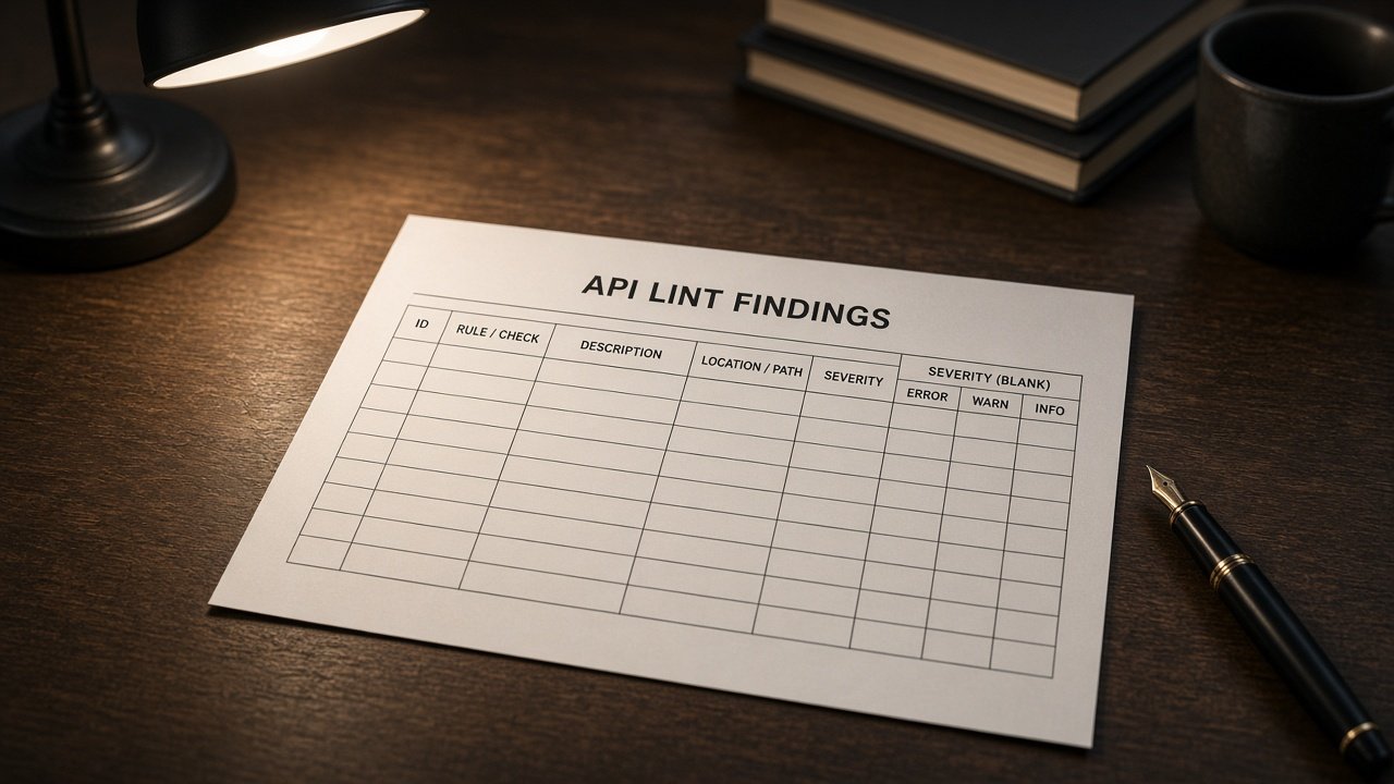 Spectral OpenAPI Lint Map from Spec Inventory (No Invented Rule Severities) with example still - Result