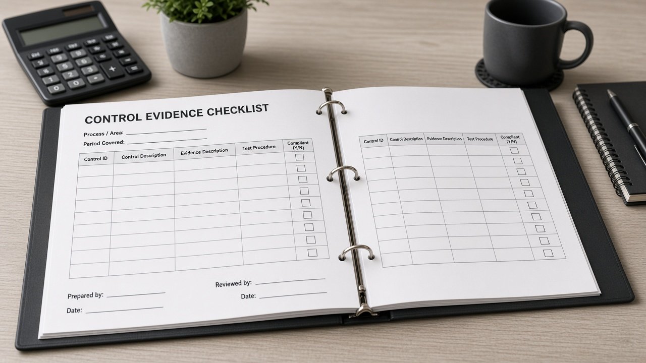How to Use COBIT Control Evidence Checklist from Control Inventory (No Invented Auditor Findings)