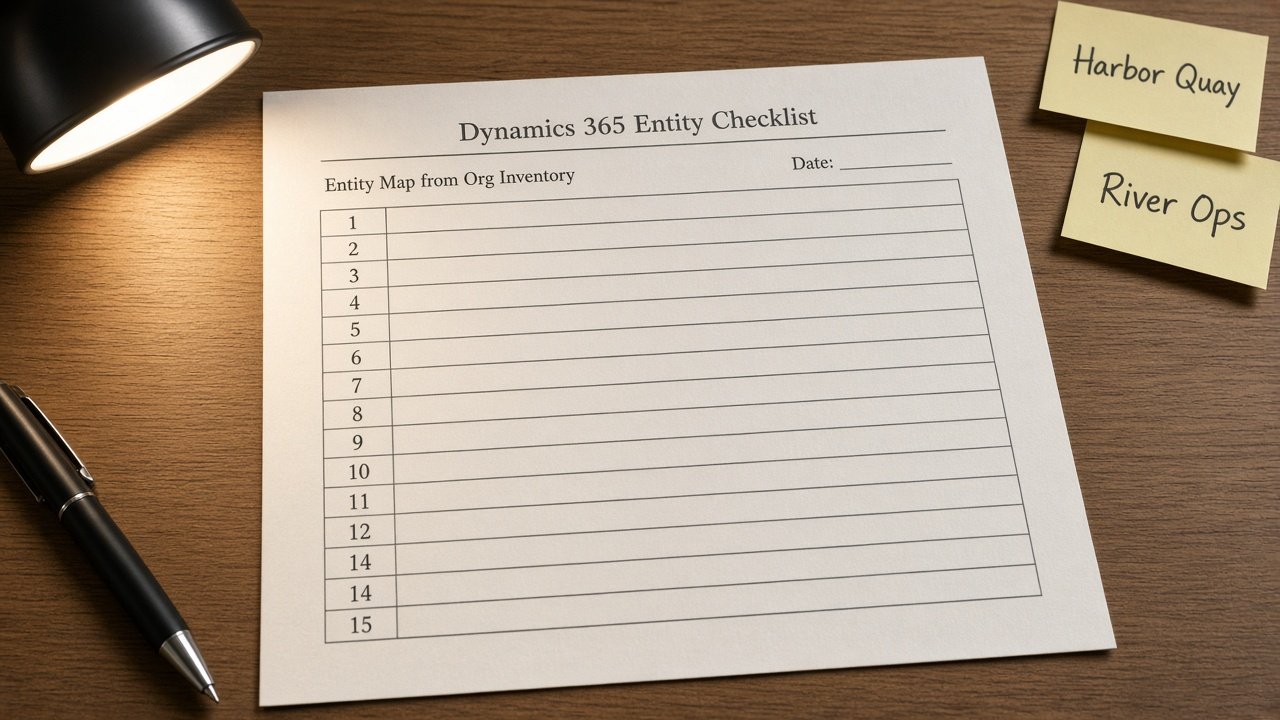 How to Use: Dynamics 365 Entity Map from Org Inventory (No Invented Revenue Totals)