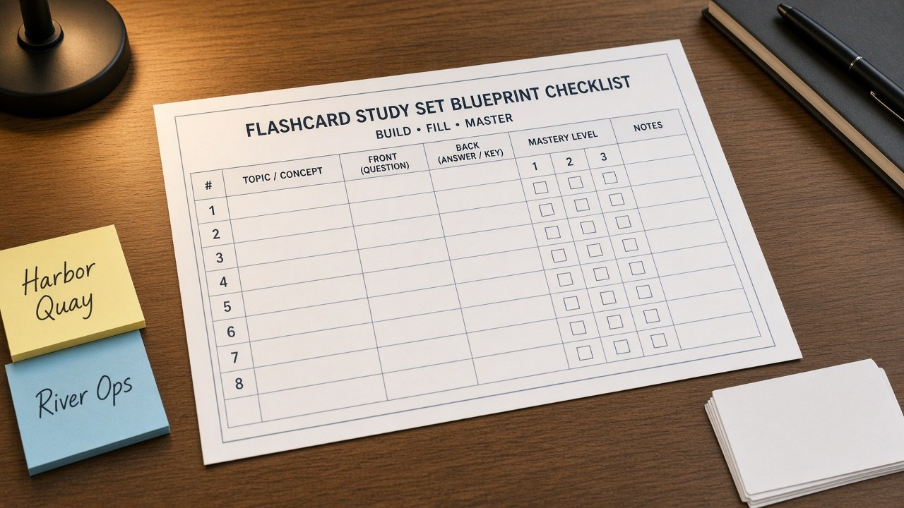 How to Use: Quizlet Set Blueprint Map from Deck Inventory (No Invented Mastery Scores)