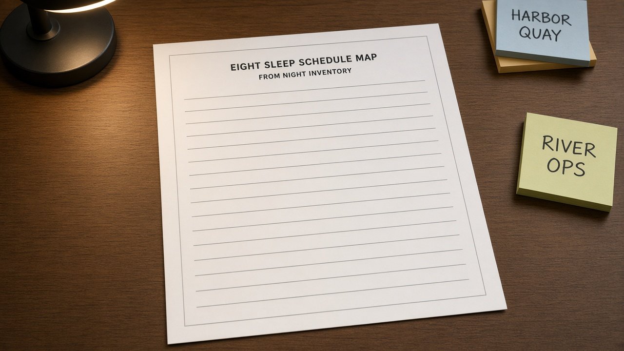How to Use: Eight Sleep Schedule Map from Night Inventory (No Invented Sleep Scores)