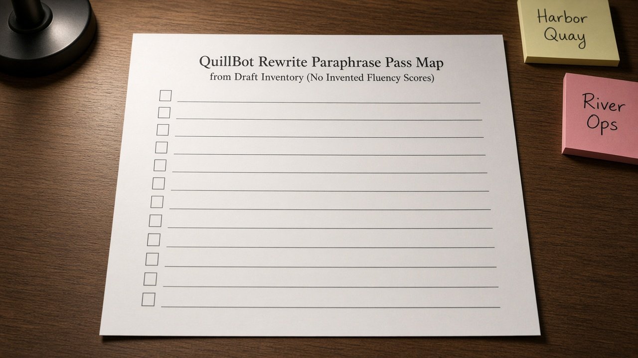 QuillBot Rewrite Paraphrase Pass Map from Draft Inventory (No Invented Fluency Scores) - Result