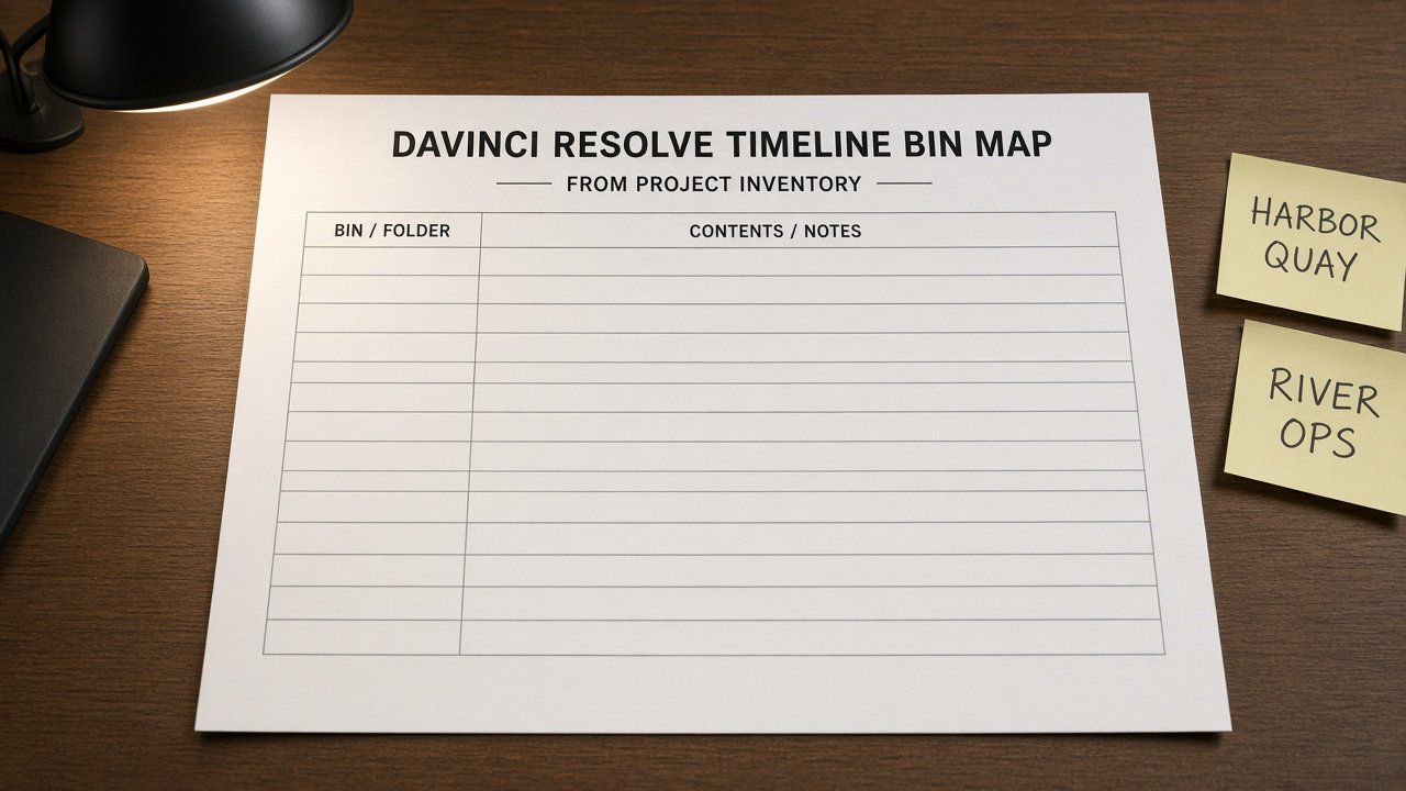 DaVinci Resolve Timeline Bin Map from Project Inventory (No Invented Render Seconds) - Result