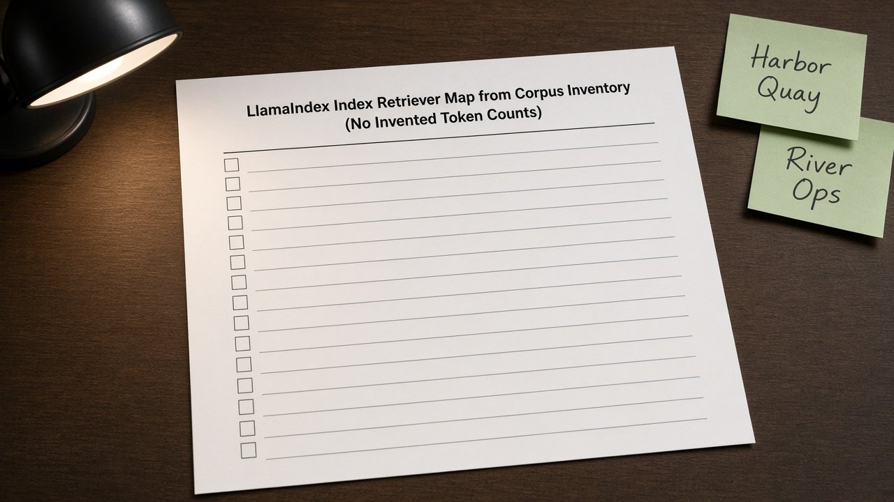 How to Use: LlamaIndex Index Retriever Map from Corpus Inventory (No Invented Token Counts)