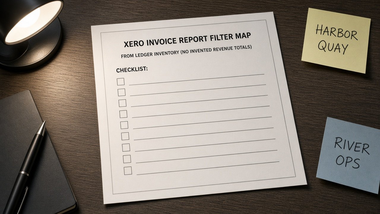 Xero Invoice Report Filter Map from Ledger Inventory (No Invented Revenue Totals) - Result