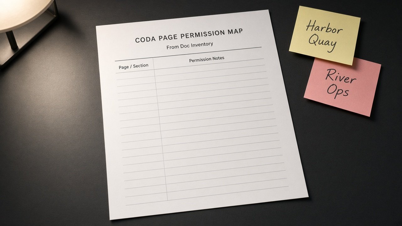 How to Use: Coda Page Permission Map from Doc Inventory (No Invented Row Counts)