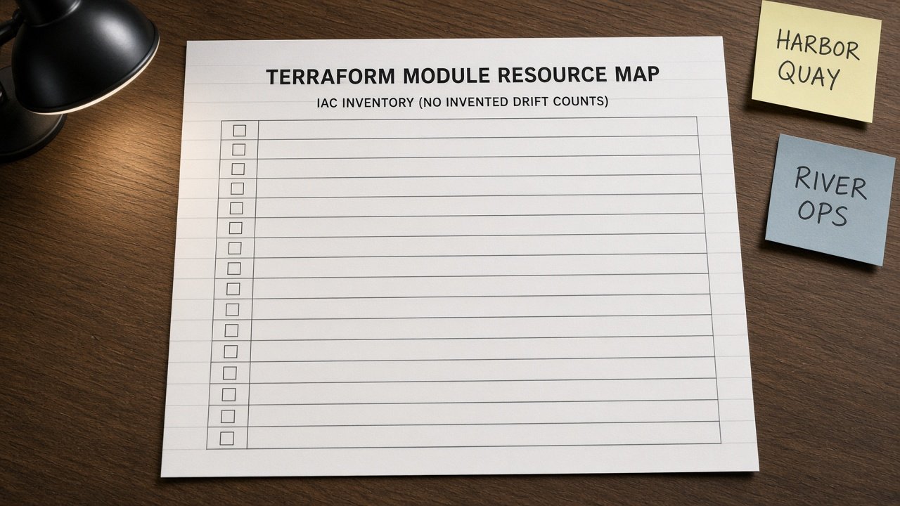 Terraform Module Resource Map from IaC Inventory (No Invented Drift Counts) - Result