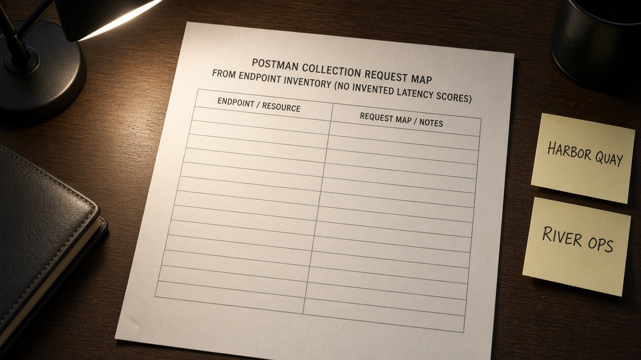 Postman Collection Request Map from Endpoint Inventory (No Invented Latency Scores) - Result