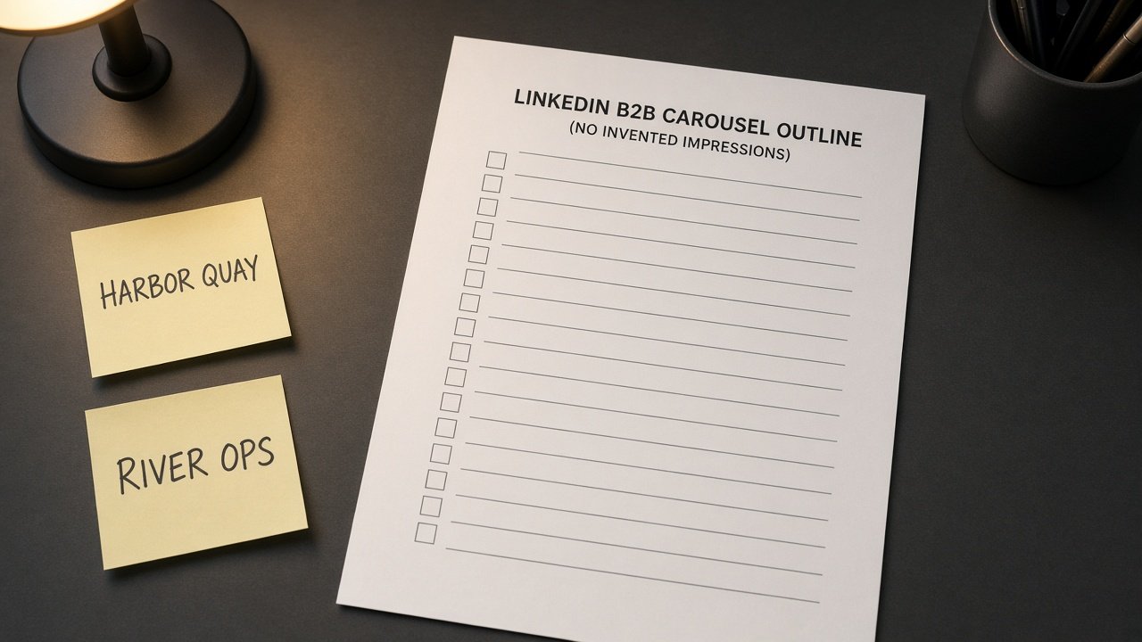 LinkedIn B2B Carousel Outline (No Invented Impressions) - Result