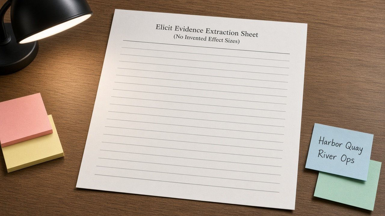 Elicit Evidence Extraction Sheet (No Invented Effect Sizes) - Result