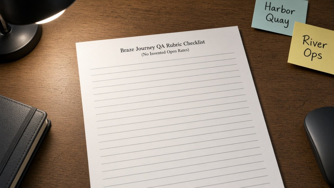 Braze Journey QA Rubric (No Invented Open Rates) - Result
