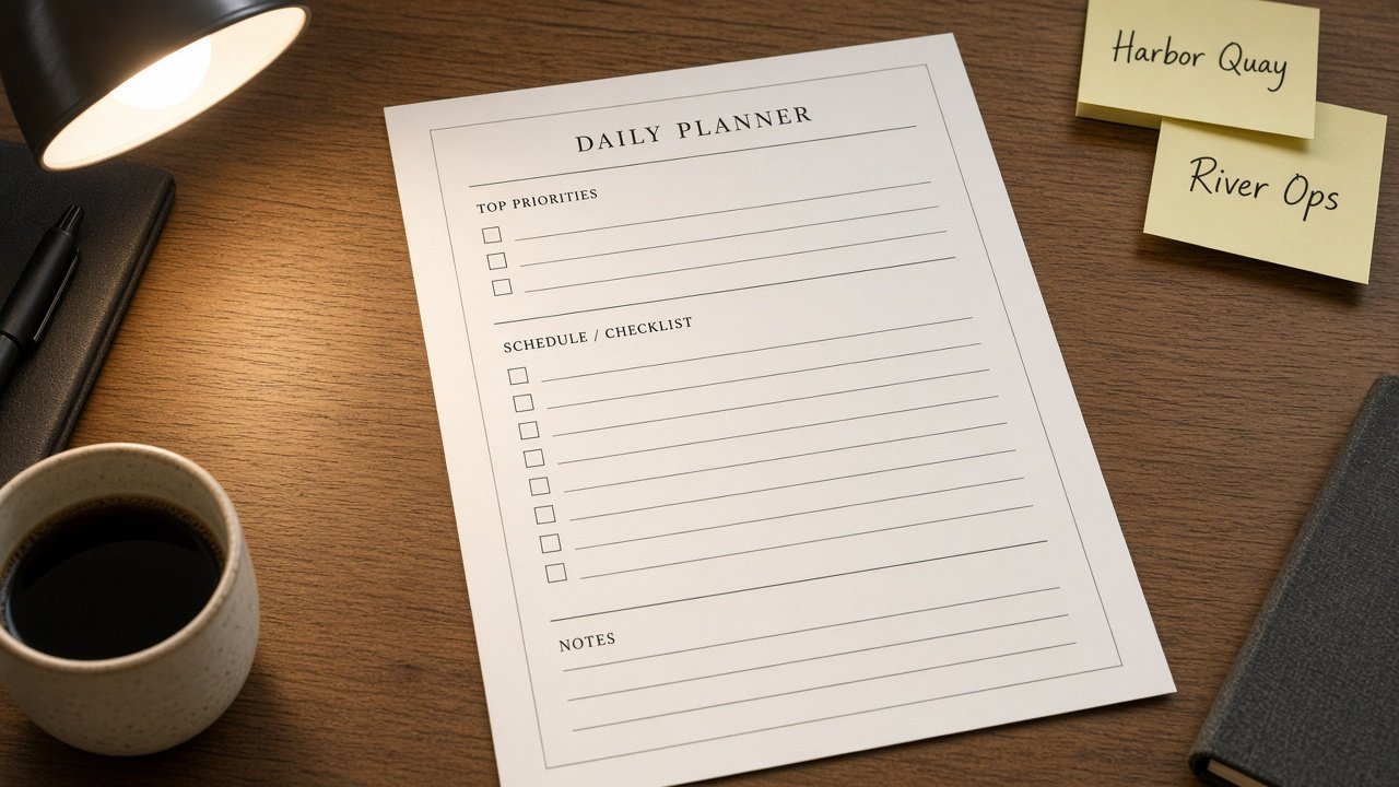 How to Use: Sunsama Daily Plan Map from Task Inventory (No Invented Focus Scores)