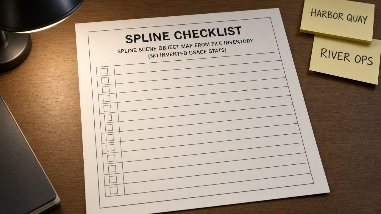 Spline Scene Object Map from File Inventory (No Invented Usage Stats) - Result