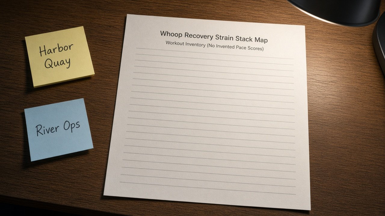 Whoop Recovery Strain Stack Map from Workout Inventory (No Invented Pace Scores) - Result