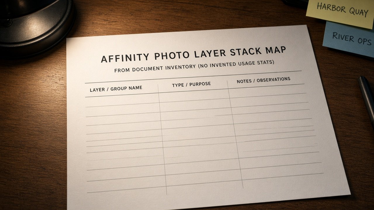 How to Use: Affinity Photo Layer Stack Map from Document Inventory (No Invented Usage Stats)