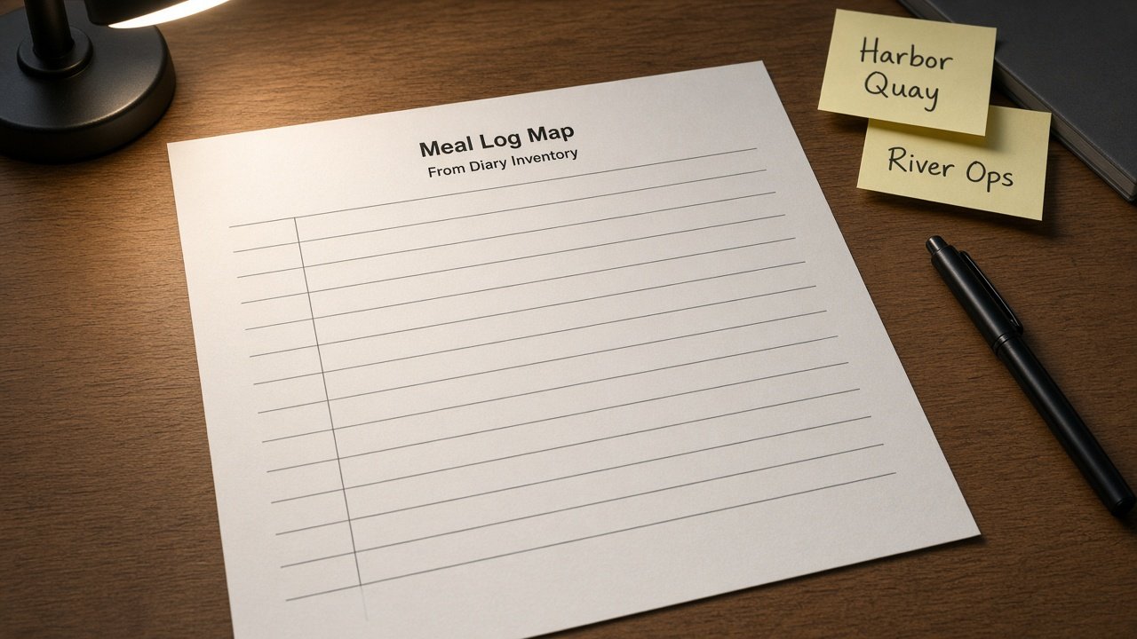 How to Use: MyFitnessPal Meal Log Map from Diary Inventory (No Invented Macro Scores)
