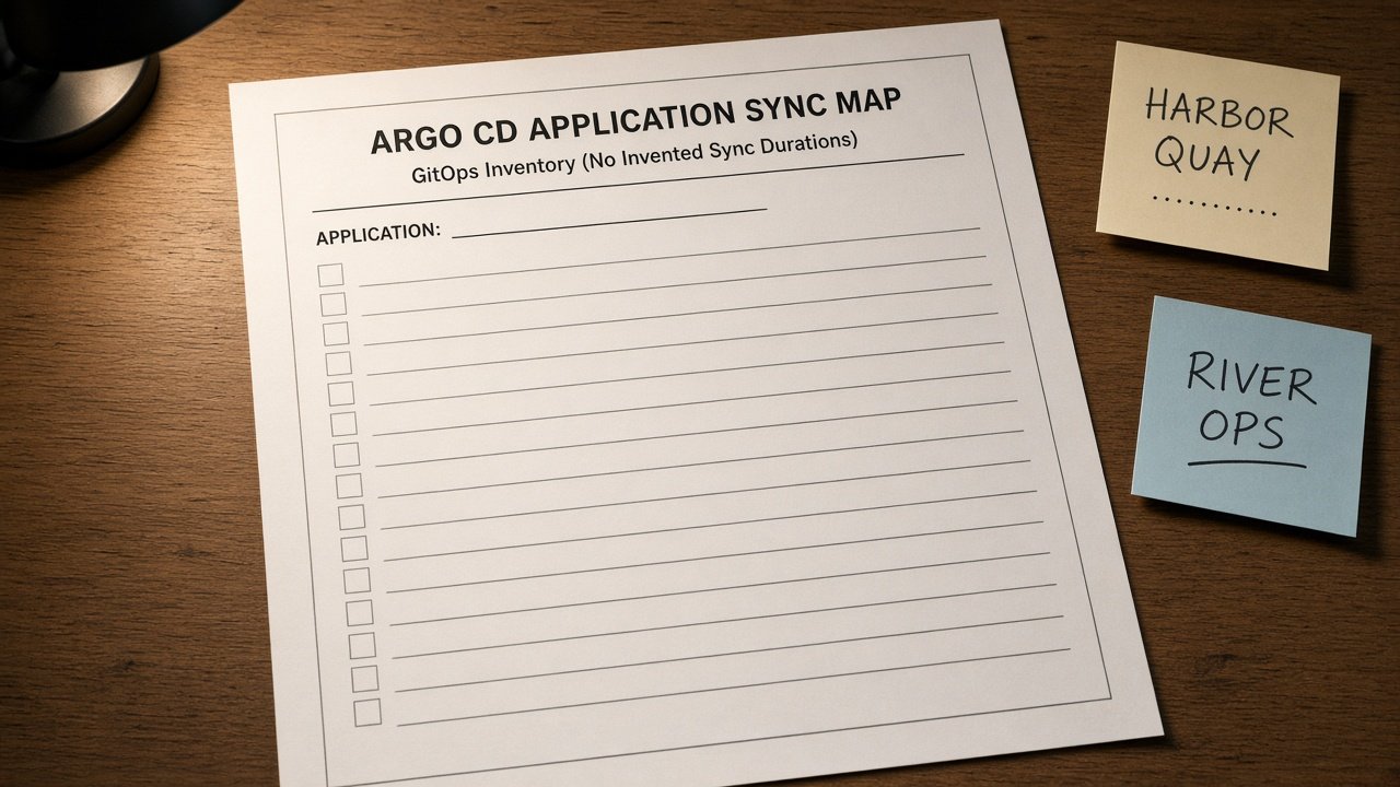 How to Use: Argo CD Application Sync Map from GitOps Inventory (No Invented Sync Durations)