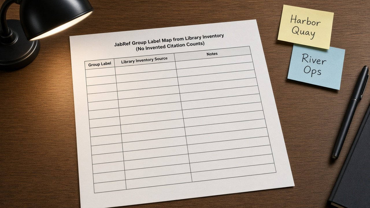 How to Use: JabRef Group Label Map from Library Inventory (No Invented Citation Counts)