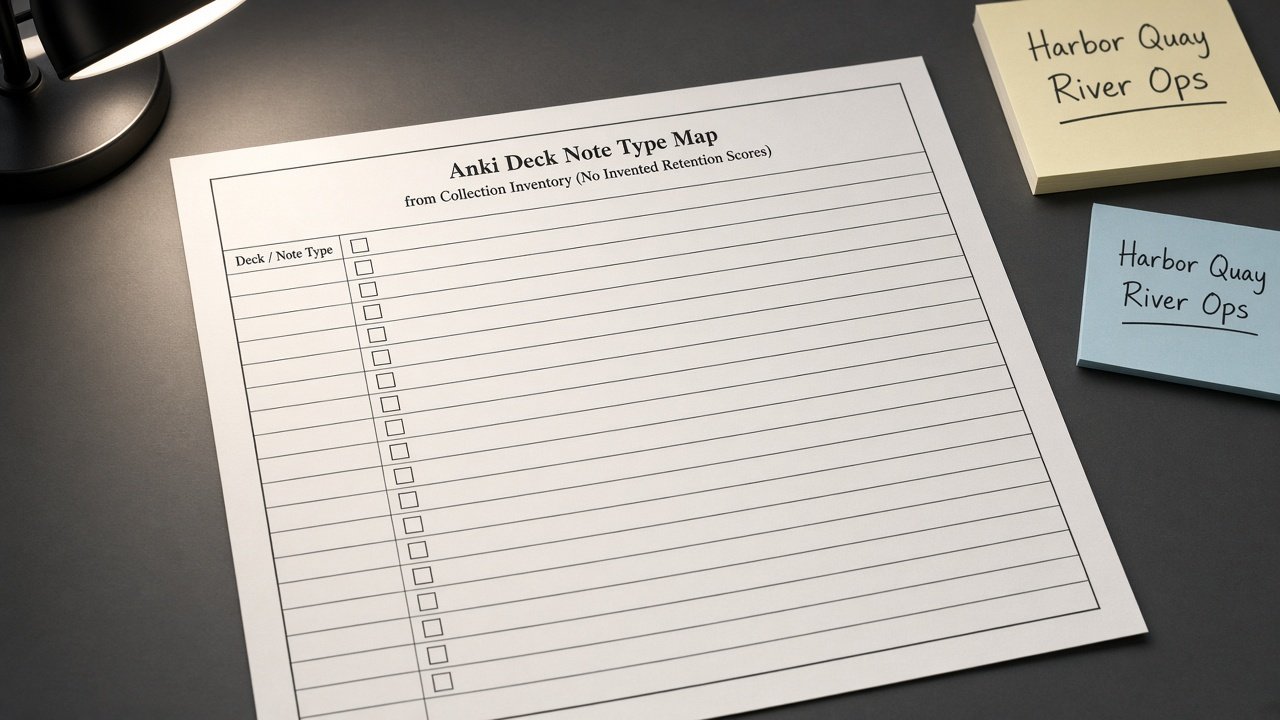 How to Use: Anki Deck Note Type Map from Collection Inventory (No Invented Retention Scores)