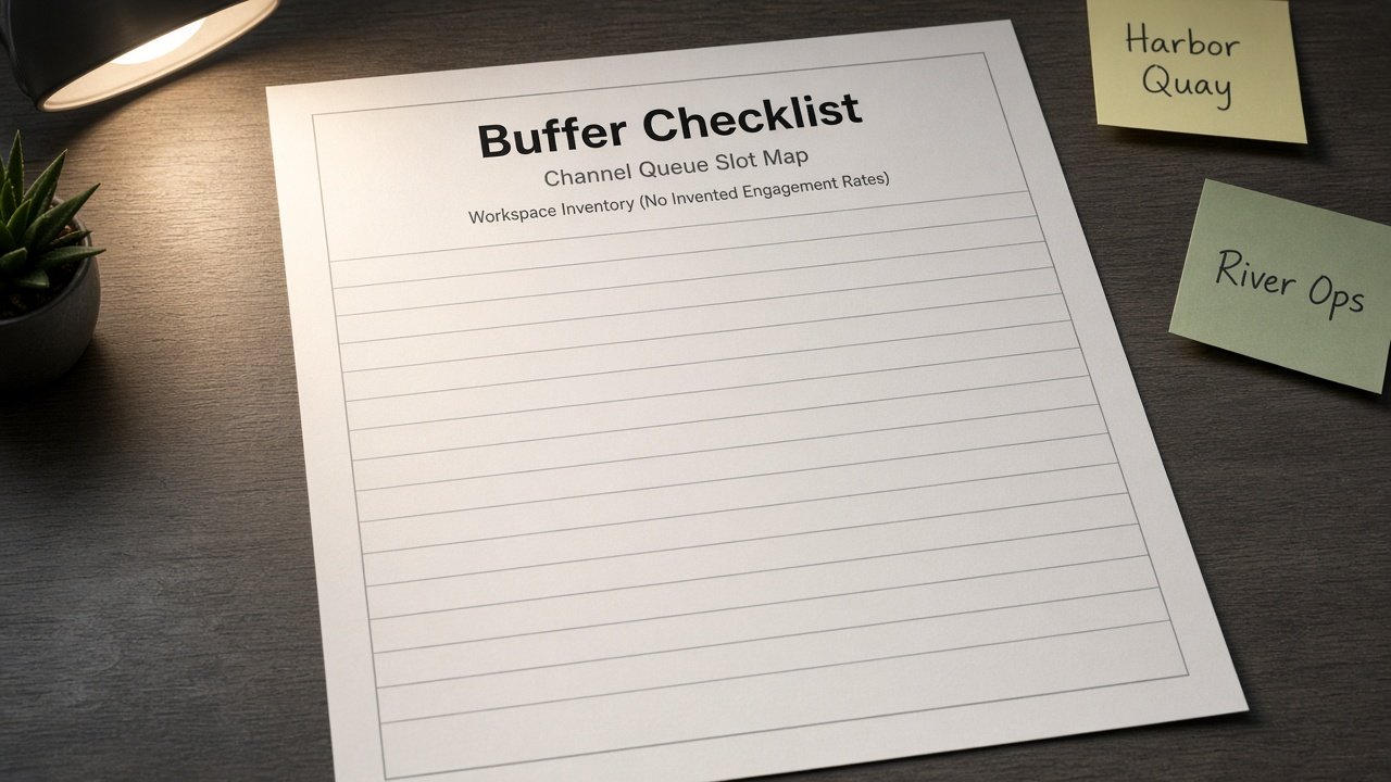 How to Use: Buffer Channel Queue Slot Map from Workspace Inventory (No Invented Engagement Rates)