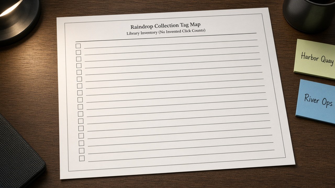 How to Use: Raindrop Collection Tag Map from Library Inventory (No Invented Click Counts)