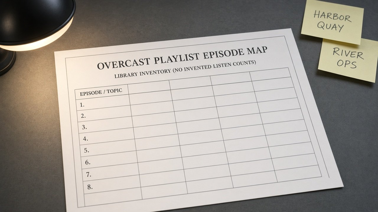 Overcast Playlist Episode Map from Library Inventory (No Invented Listen Counts) - Result