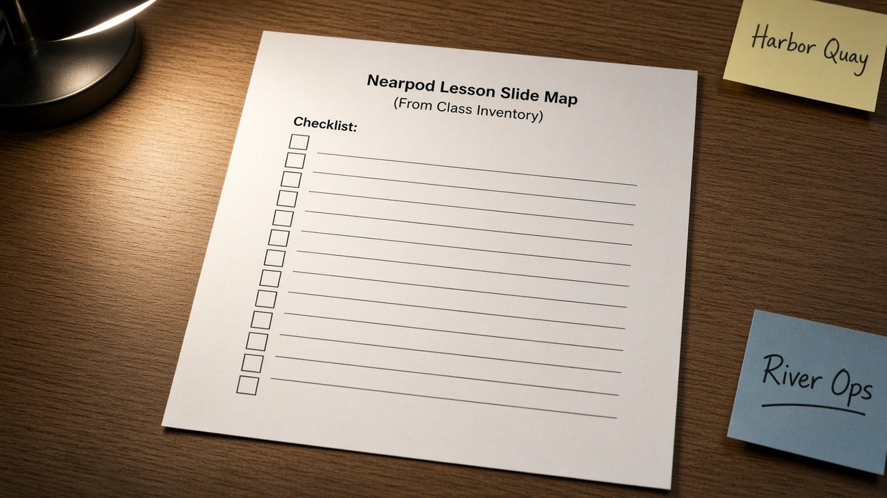 How to Use: Nearpod Lesson Slide Map from Class Inventory (No Invented Engagement Percents)