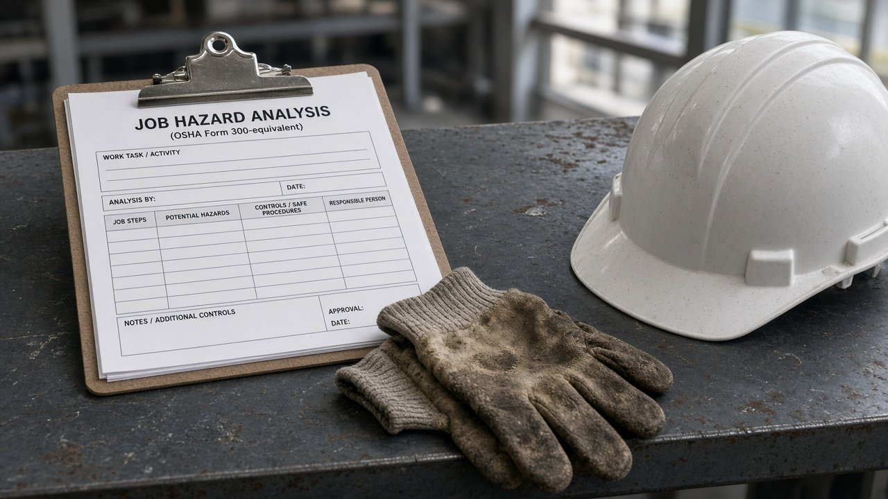 How to Use: OSHA Job-Hazard Analysis Worksheet from Site Inventory (No Invented Injury Rates)