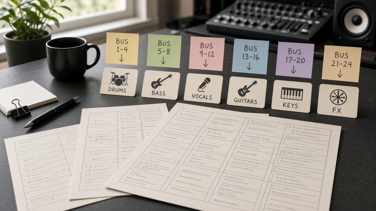 Logic Pro Track Bus Marker Map from Project Inventory (No Invented Peak Levels) - Result