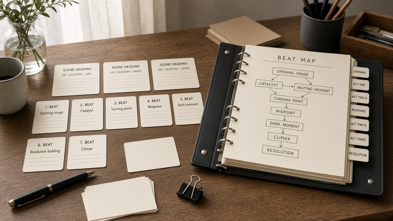 How to Use: Final Draft Scene Heading Beat Binder Map from Script Inventory (No Invented Page Counts)