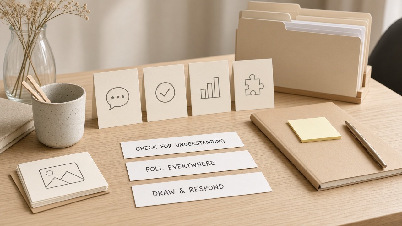 Pear Deck Slide Interaction Checklist from Lesson Notes (No Invented Engagement Percents) - Result