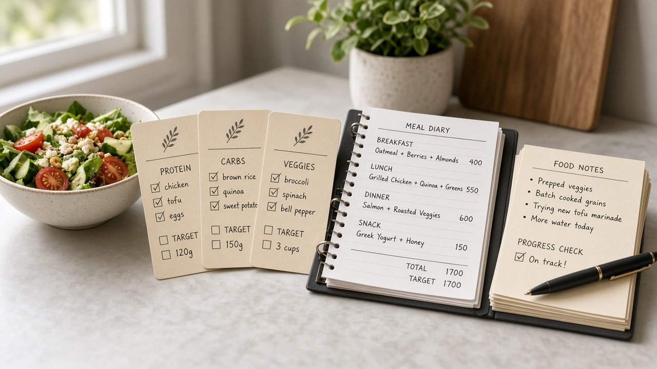 How to Use: MyFitnessPal Meal Diary Target Checklist from Food Notes (No Invented Calorie Totals)