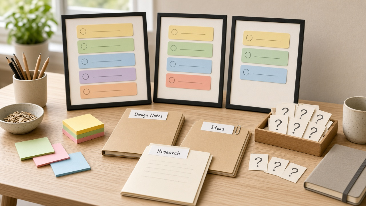 How to Use: FigJam Frame Sticky Section Checklist from Design Notes (No Invented Coverage Percents)