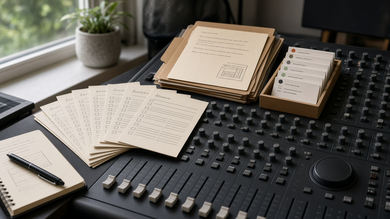 How to Use: REAPER Project Track Marker Checklist from Session Notes (No Invented Minute Counts)