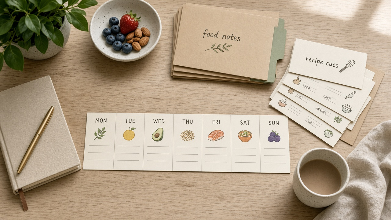 How to Use: MyFitnessPal Week Plan Meal Block Checklist from Food Notes (No Invented Calorie Totals)