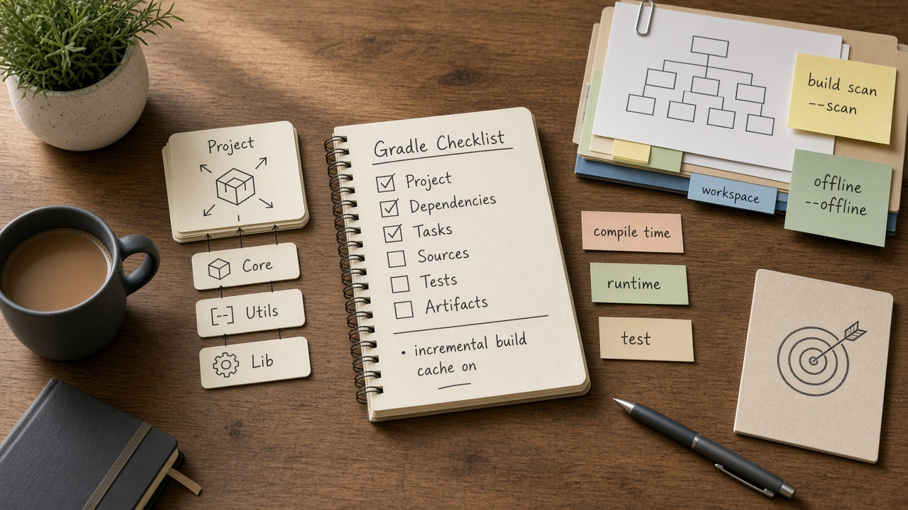 How to Use: Gradle Project Target Dependency Checklist from Workspace Notes (No Invented Build Time Seconds)