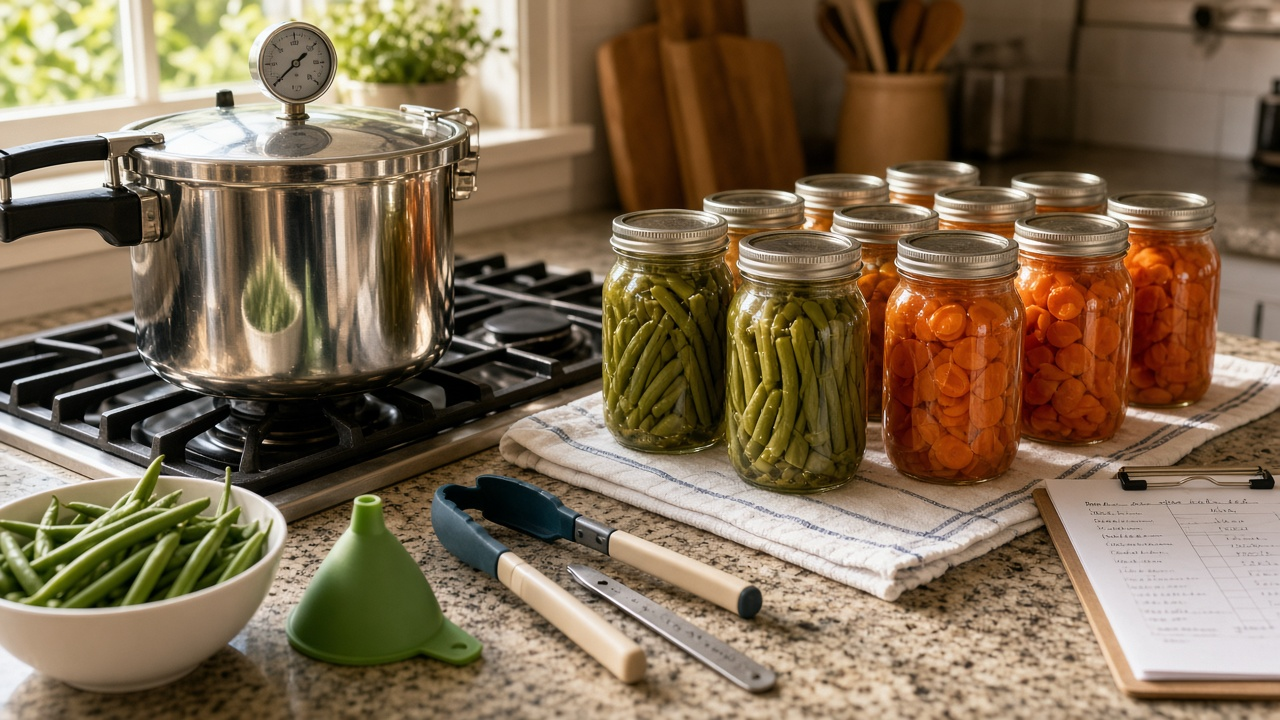 Home Pressure Canning Batch Planner: USDA Tested Process Times, Altitude Pressure Adjustments, Headspace, and a Jar Seal Log - Result